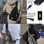 Bolso bandolera 15.4" para hombre viaje USB