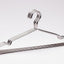 Perchas metal plateado resistentes 10 pzas