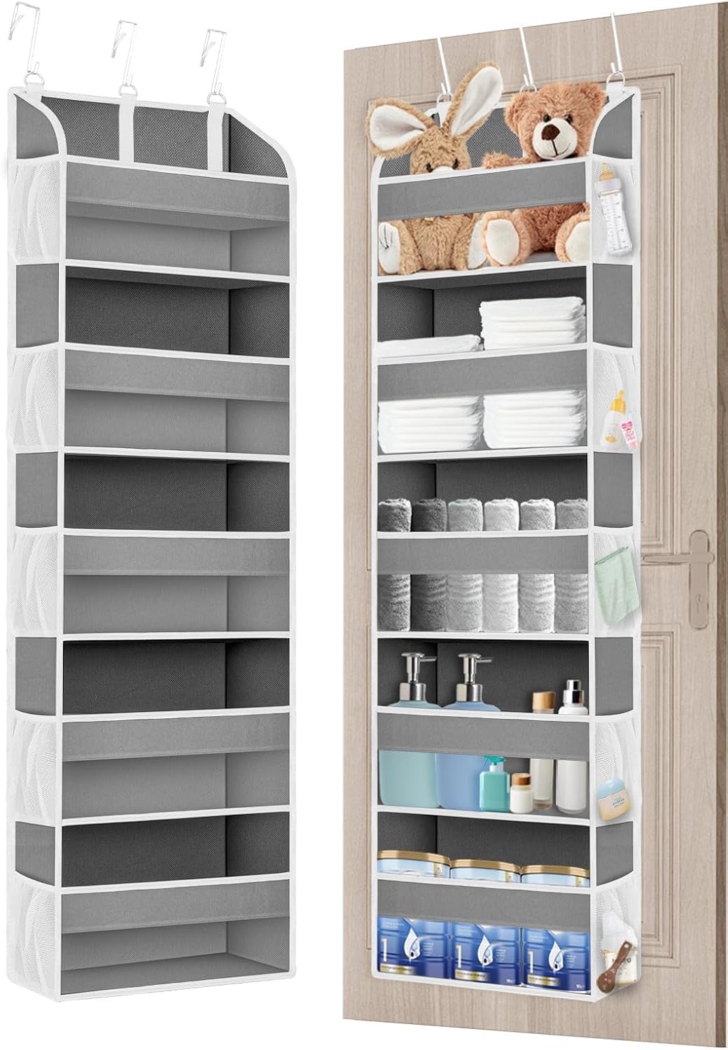Organiz. puerta con 5 bolsillos y 10 de malla 44lb
