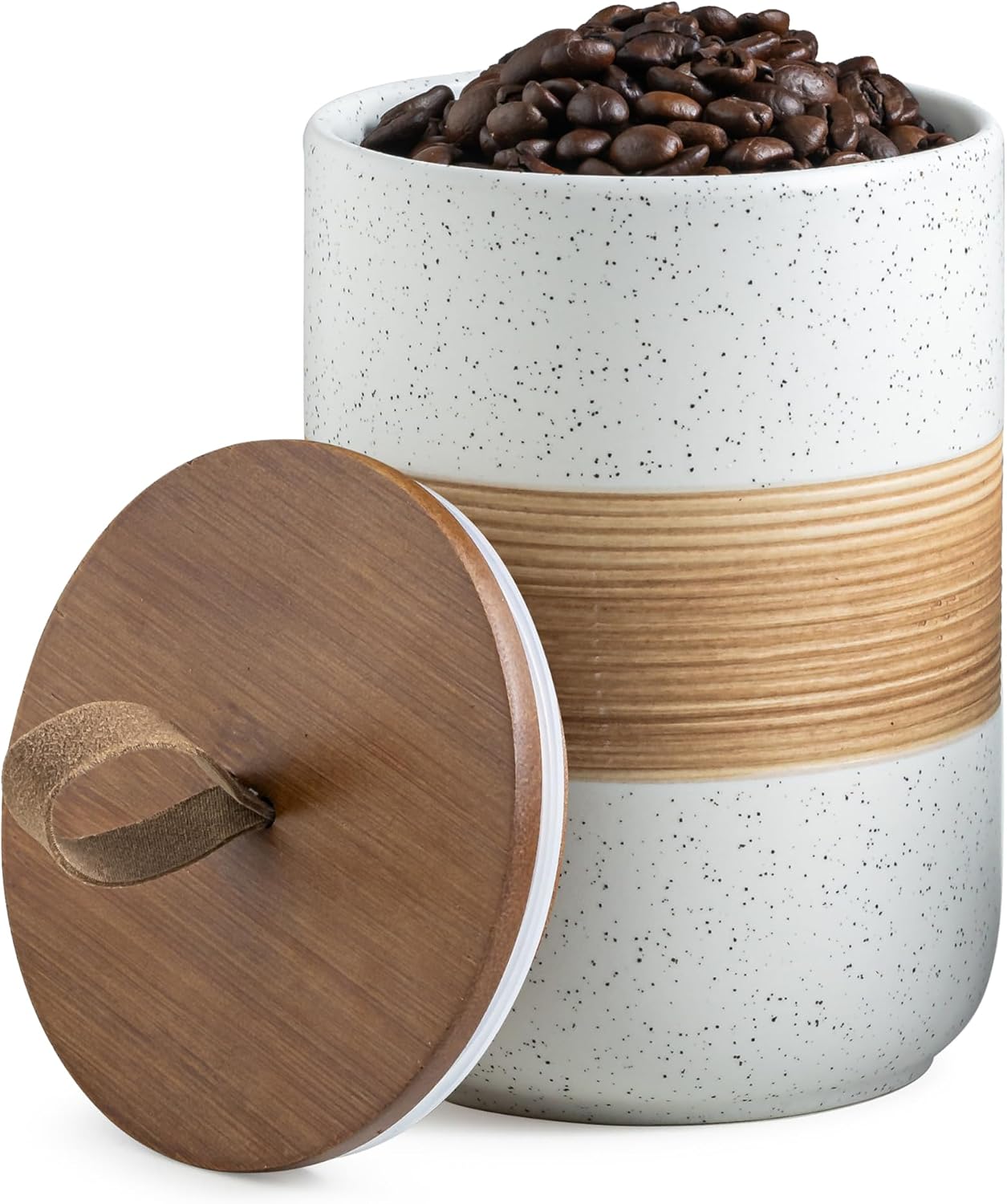 Tarro cerámica almacenamiento café especias azúcar