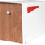 Buzón metal exterior blanco diseño moderno resistente