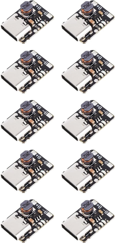 Módulo USB tipo C 3.7-4.2V para batería 18650 con protección y LED