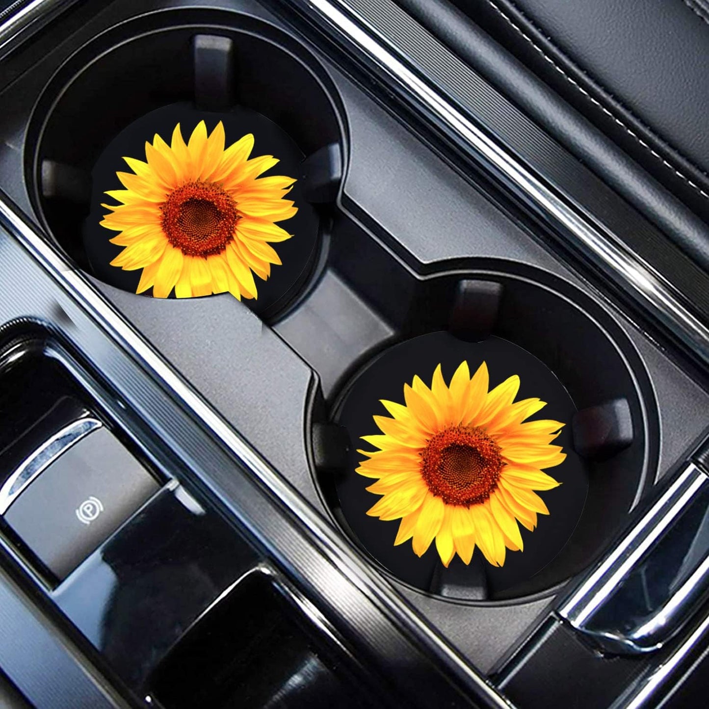 Portavasos Girasol 2.75pulg Silicona Universal para Auto