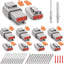 Set 4 conectores 3 pines ST6330-3 impermeables 20-22AWG