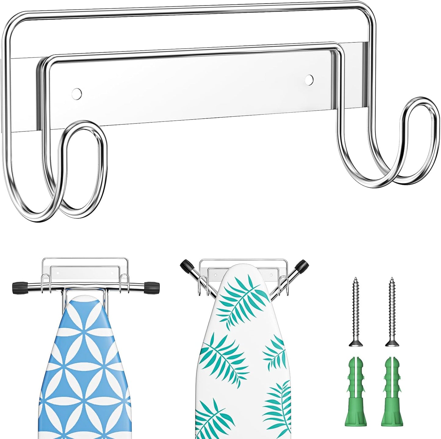 Soporte para tabla planchar pared acero inox