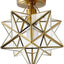 Lámpara techo Moravian Star 10" marco dorado