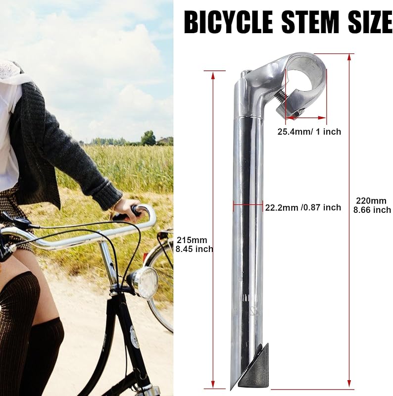Cuello bicicleta 22.2mm para horquilla 25.4mm acero