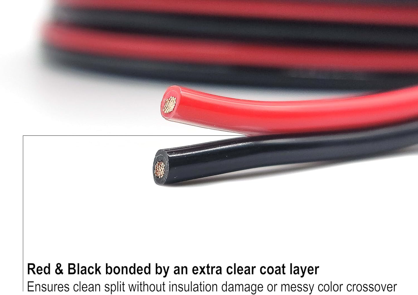 Cable cobre puro 16 AWG trenzado para automóvil