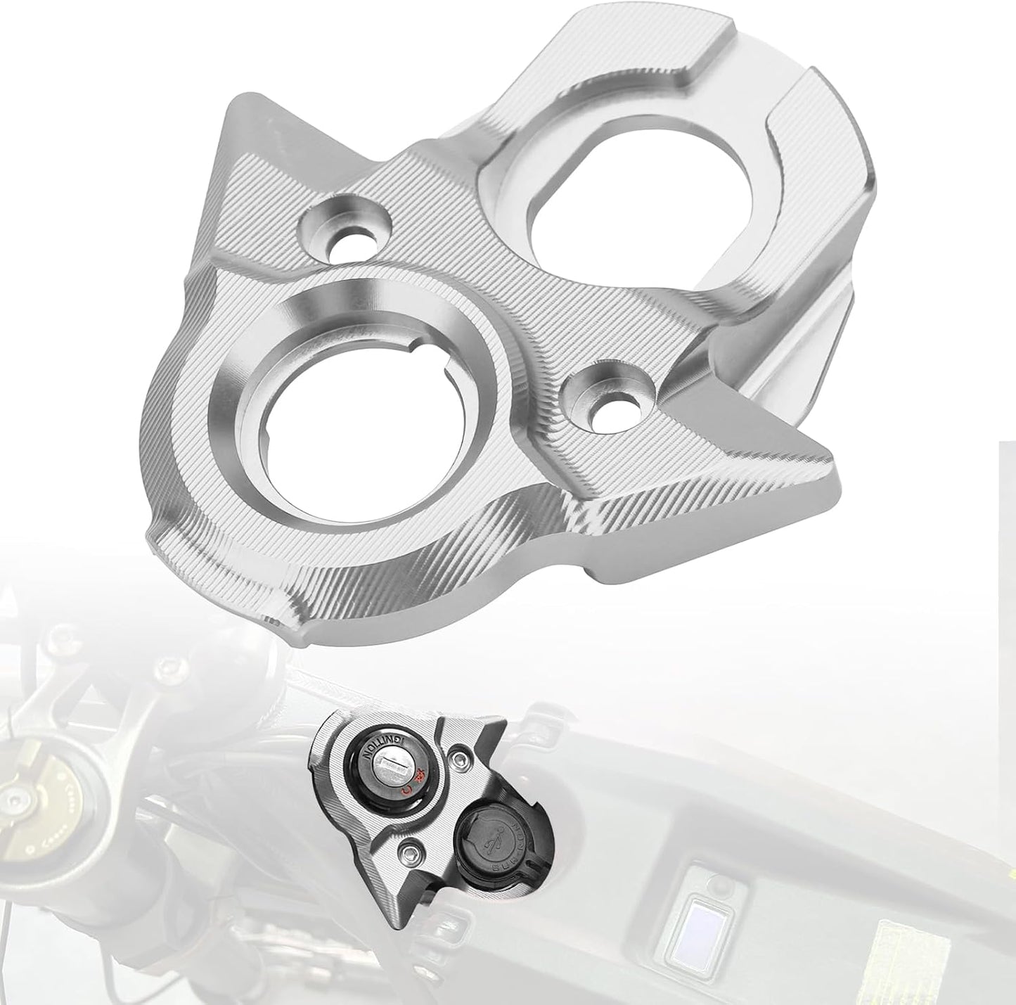 Cubierta interruptor SurRon aluminio CNC plateado