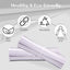 500 lazos reutilizables papel blanco 5pulg para pan y bolsas