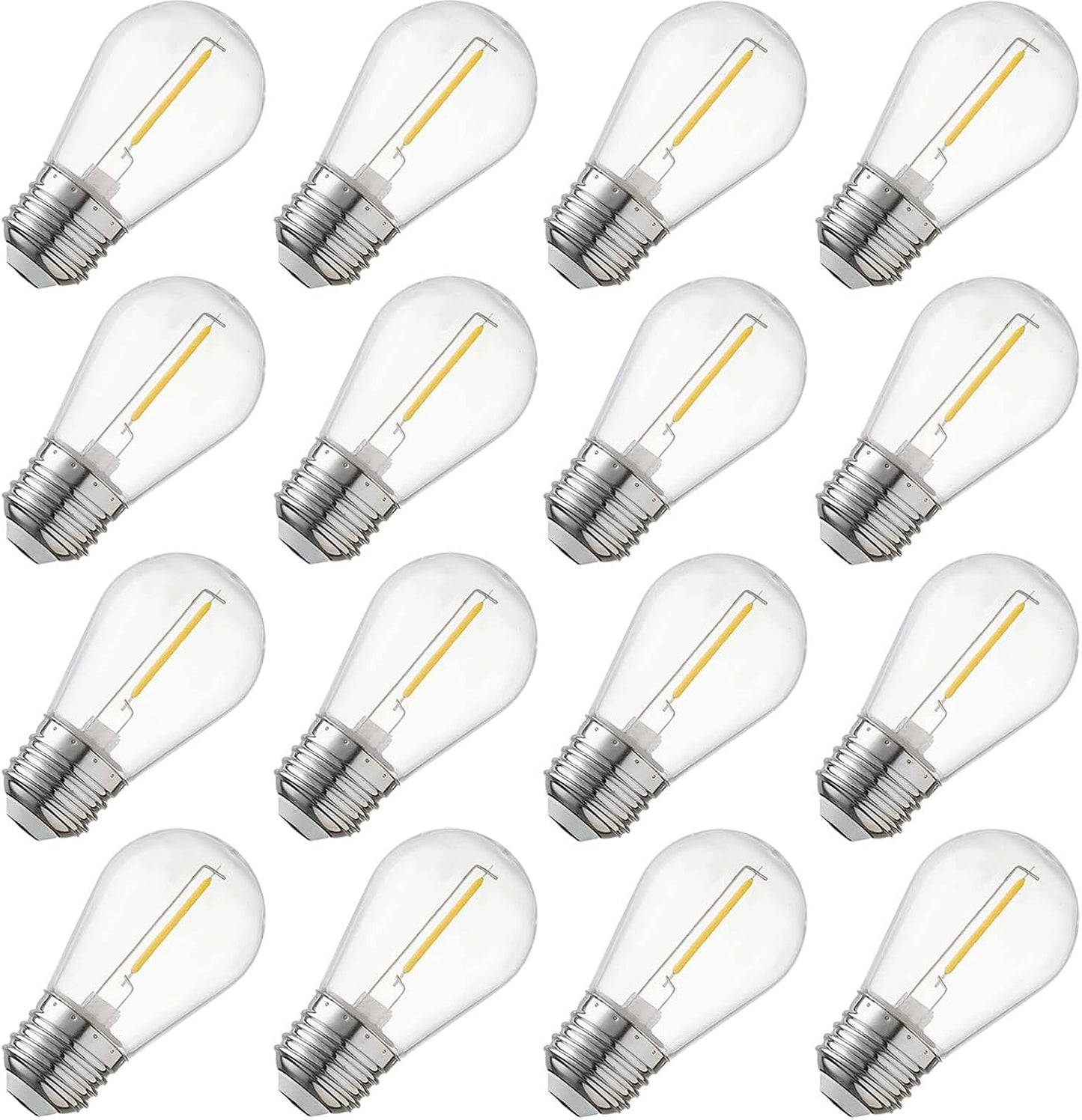 Bombilla LED S14 E26 2200K 1W blanco cálido impermeable