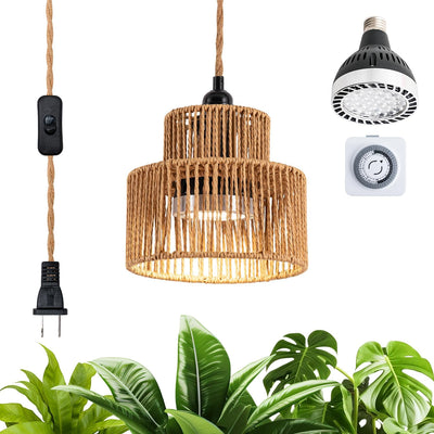 Luz LED espectro completo 30W para plantas con temporizador 15ft