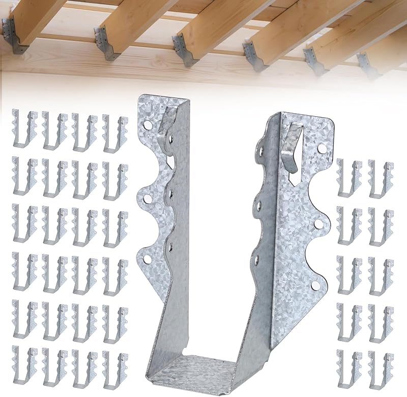35 Ganchos Vigas Acero 2x6 Galvanizado Soportes Madera