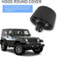 2 Tapones Capó Jeep Wrangler JK 07-17 Muelle Goma Negro