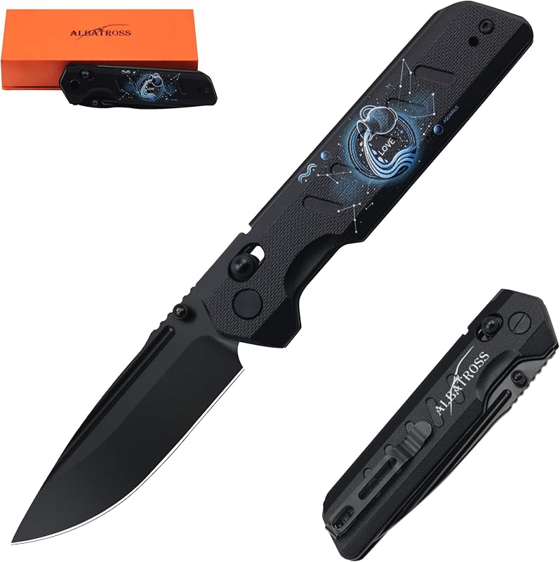 Cuchillo plegable VG10 acero mango G10 4.3" bloqueo caza EDC