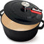 Horno holandés hierro fundido esmaltado 7.5qt negro