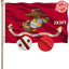 Bandera USMC 2x3ft doble cara colores vibrantes