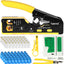 Kit crimpado RJ45 Cat7 con 50 conectores y botas