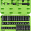 Set 95 Pzas Enchufes 3/8 SAE 5/16-3/4 Métrico 8-22mm