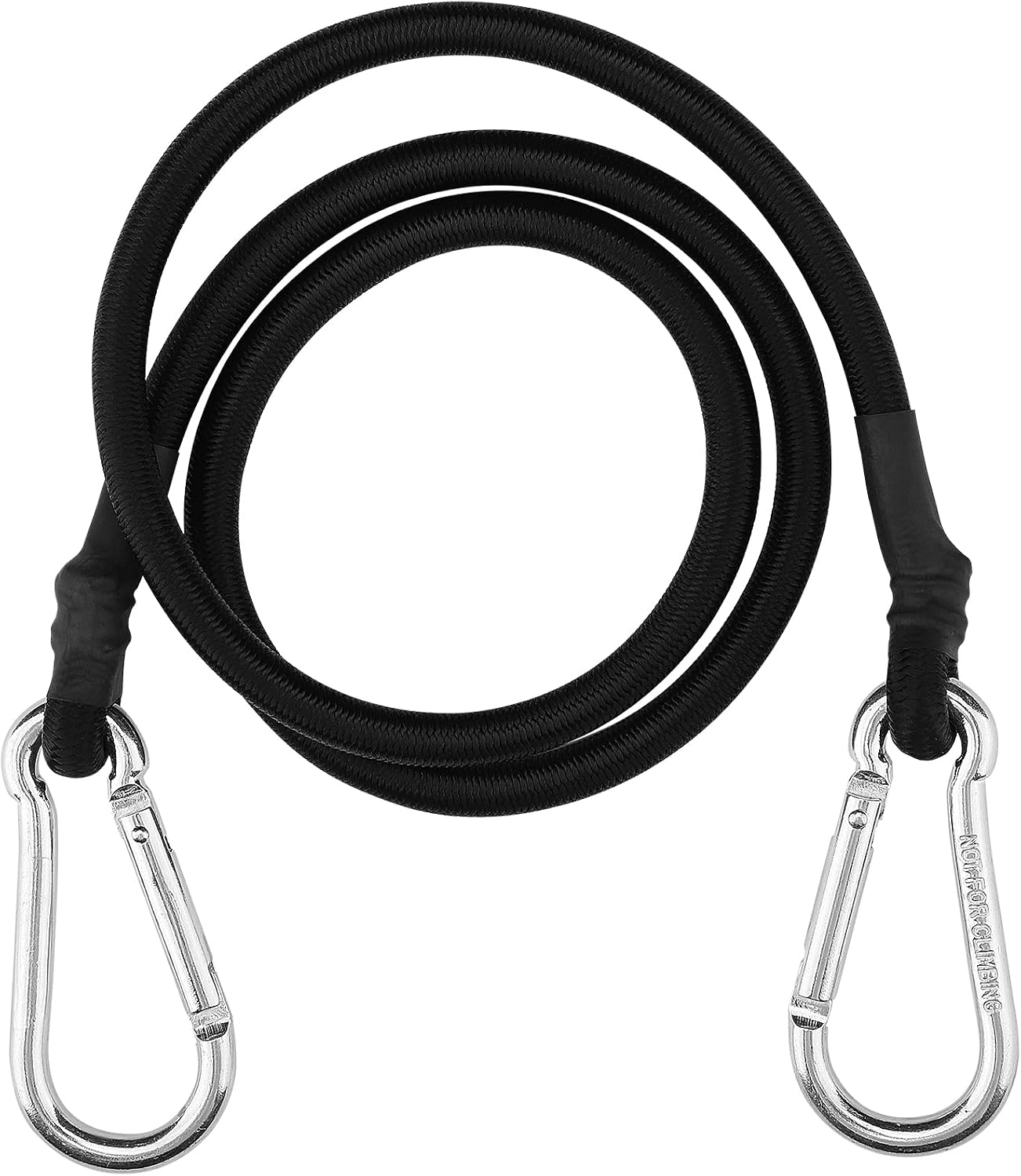 Cuerdas elásticas negras 36" con mosquetón 2pzas