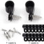 100 Clips Cable Negro 5/16pulg Organizador Cables