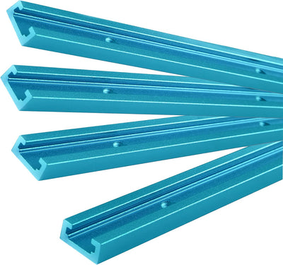 Pistas T azules aluminio 6063 4 pzas M4