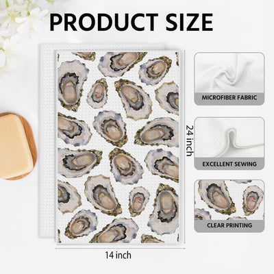 Toallas de cocina vintage oyster 14x24 pulgadas microfibra para baño y cocina regalo housewarming