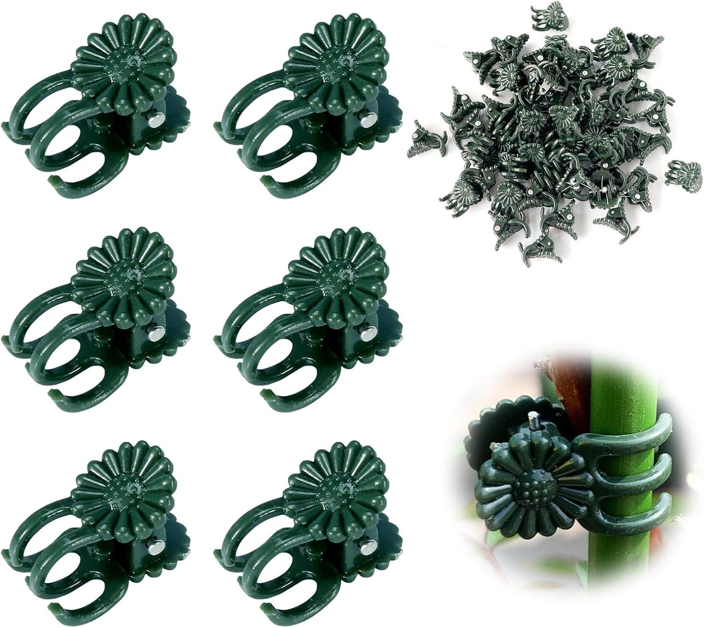 50 Pzas Clips para Plantas Orquídeas y Trepadoras