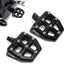 Estriberas anchas motocicleta estilo MX Bobber negro