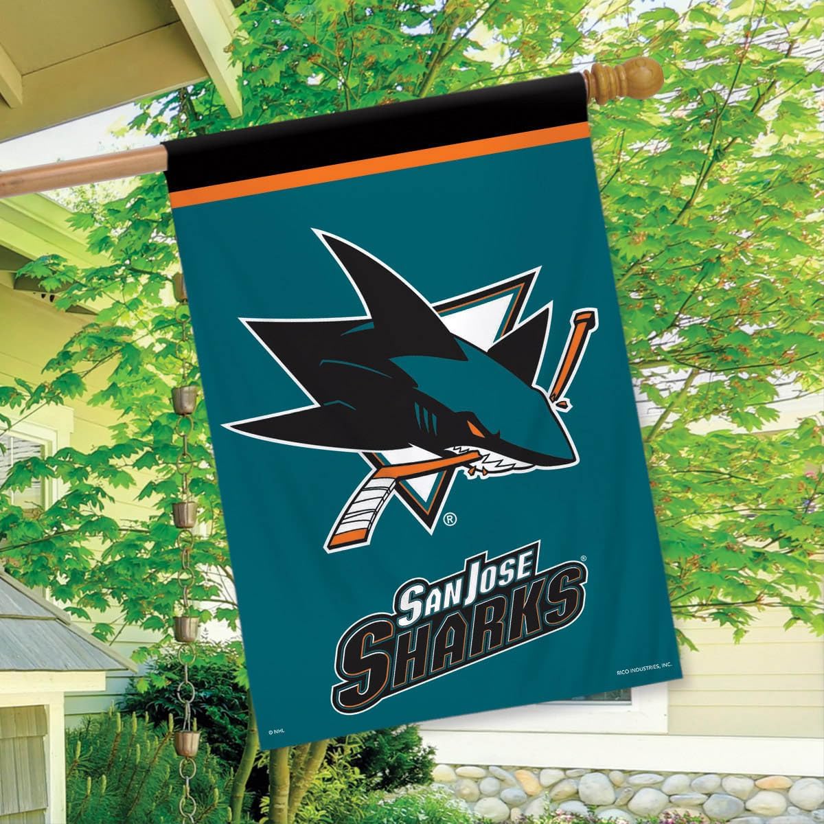 Bandera licencia San Jose Sharks 28x40pulg