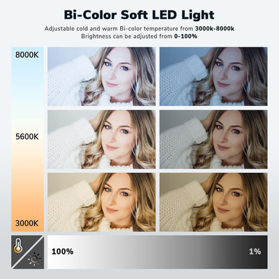 Panel LED 15pulg bicolor 3000K-8000K CRI 96