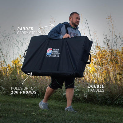 Tablero Cornhole con bolsa transporte 2x4 negro