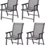 Set 4 sillas plegables para patio jardín camping playa