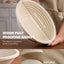 Set 2 Cestas Banneton Madera 21,6cm Con Forro Antiadherente