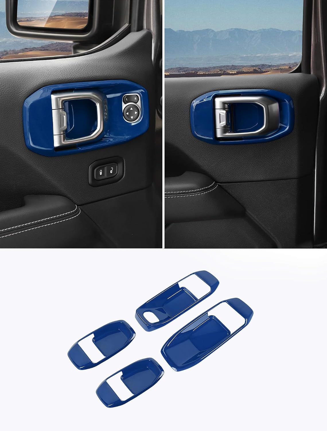 Set molduras manijas puerta Jeep JL JLU 2018-Actualidad