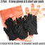 Guantes ciervo aderezo intestino negro/naranja 6 pares