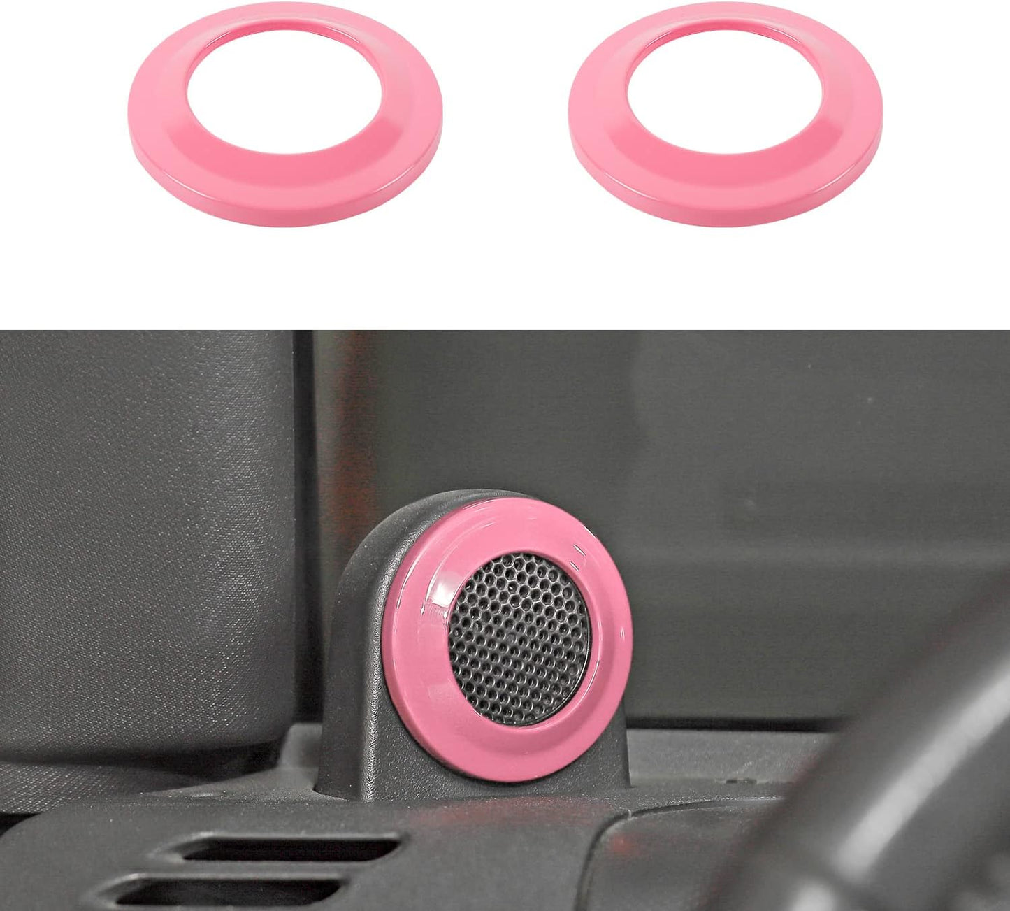 Cubierta altavoz Jeep Wrangler JK 07-14 Rosa
