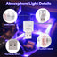 Lámpara LED USB para auto 2 pzas rosa y morado