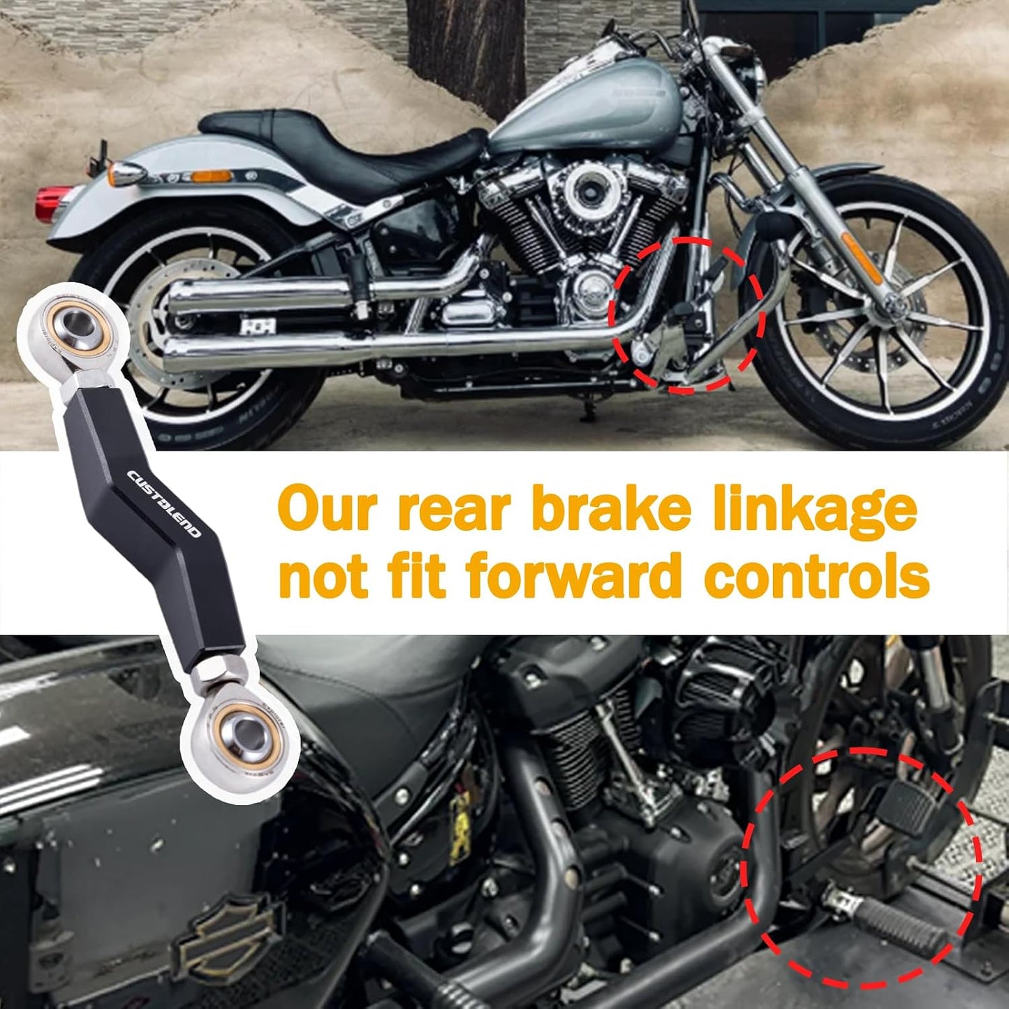 Palanca ajuste pedal freno Harley Low Rider S/ST