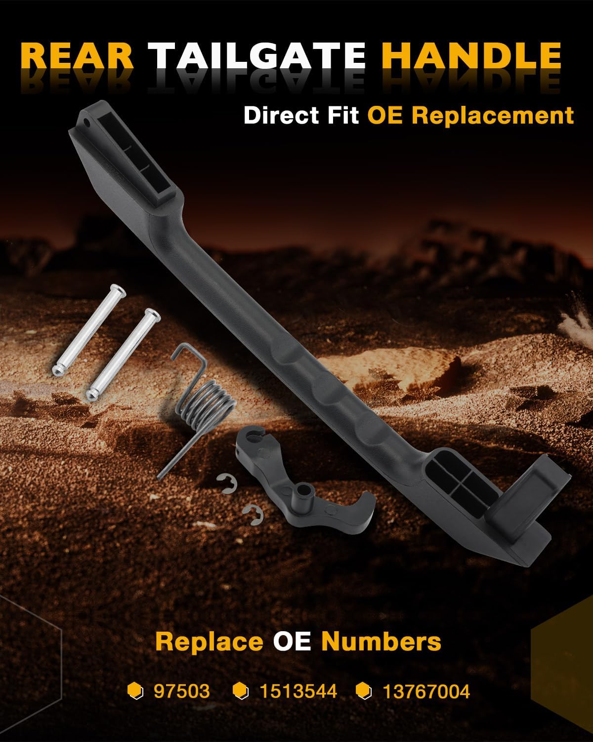 Kit manija puerta trasera Hummer H2 03-09 negra texturizada
