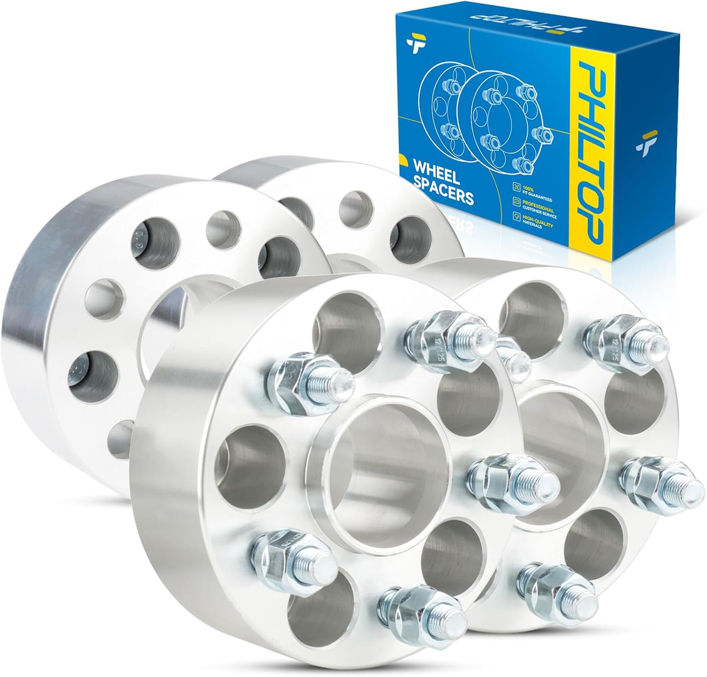 Espaciadores rueda 2" centrados M12x1.25 56.1mm 4 Pzas