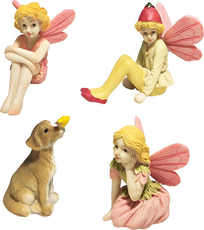 Hadas en miniatura para jardín y niños