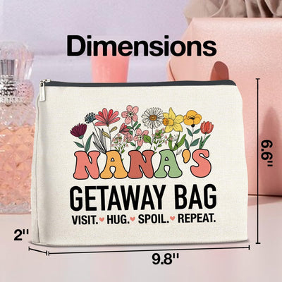 Bolsa cosméticos con cremallera para abuela regalo