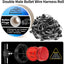 50 Unids Conectores Cola Cerdo Doble Macho 2 Cables 18AWG