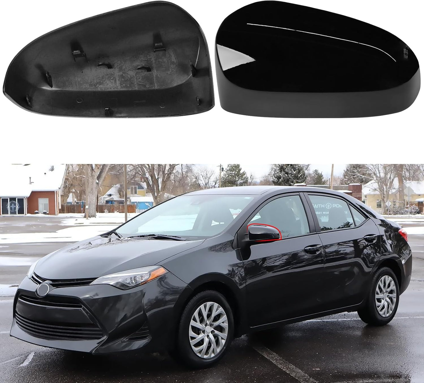 Repuesto tapa espejo Toyota Corolla 11ª gen negro