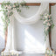 Cortina arco boda blanca 29x20" 4 paneles transparente