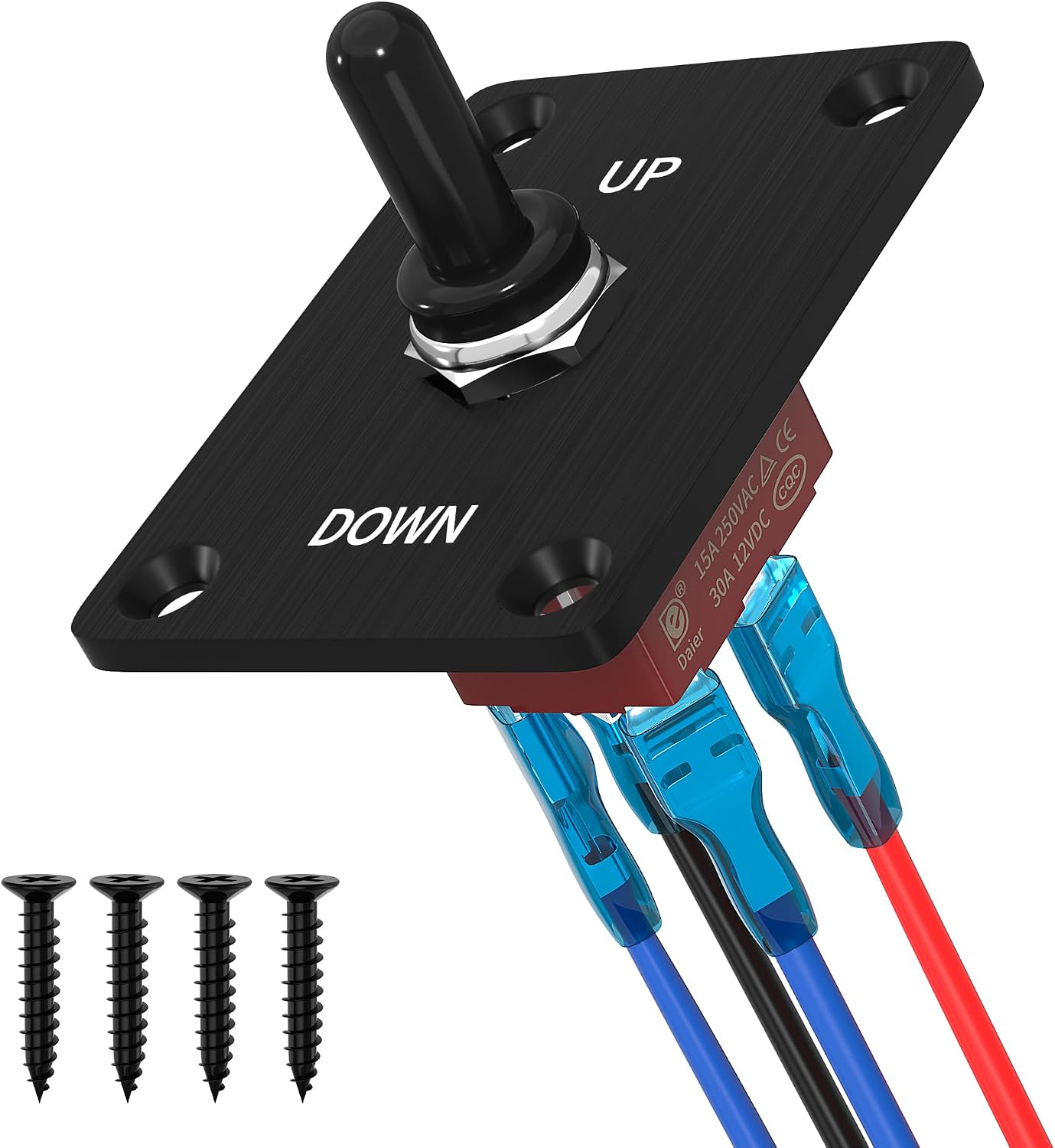 Interruptor palanca 12V 30A DPDT 3 posiciones 4 pines