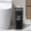 Cubo basura baño 4gal con tapa presión plástico