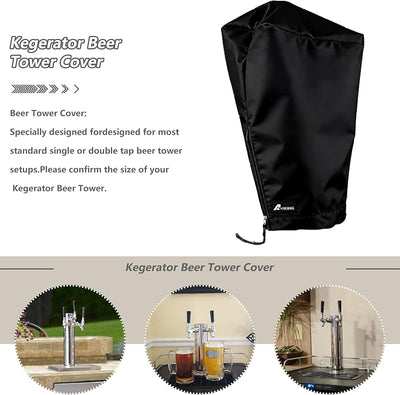Cubierta torre kegerator aislamiento felpa exterior