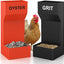 Alimentador pollo metal arena y cáscara gallinero saludable